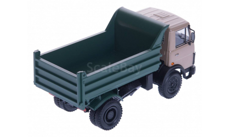 H705 МАЗ 555102 (1988-93), бежево-зеленый, масштабная модель, scale43, Наш Автопром