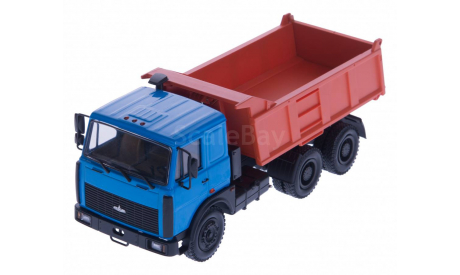 H711 МАЗ-5516 голубой-оранжевый, масштабная модель, 1:43, 1/43, Наш Автопром
