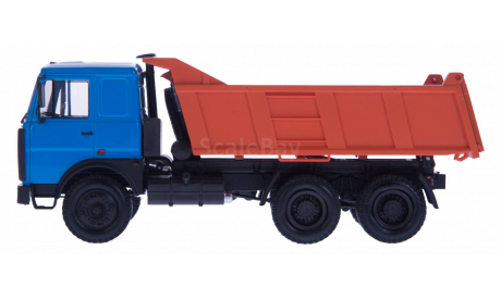 H711 МАЗ-5516 голубой-оранжевый, масштабная модель, 1:43, 1/43, Наш Автопром