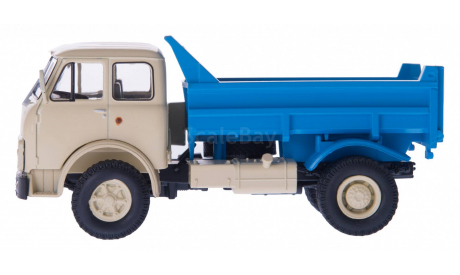 H759b МАЗ-5549 самосвал (бежевый/синий), масштабная модель, scale43, Наш Автопром