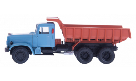 H770b КрАЗ 222Б (1963-66) самосвал, голубой/кирпичный, масштабная модель, 1:43, 1/43, Наш Автопром