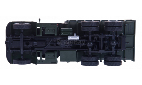 H770 КРАЗ 222Б самосвал (1963-1966), зеленый, масштабная модель, scale43, Наш Автопром