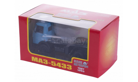 H790а МАЗ-5433 (1987-1993), голубой, масштабная модель, scale43, Наш Автопром