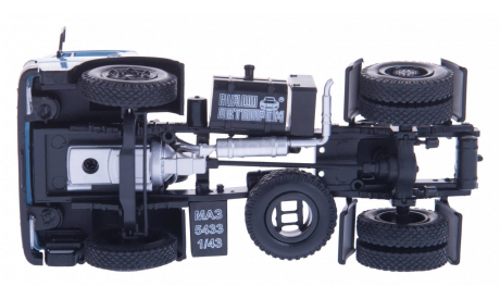 H790а МАЗ-5433 (1987-1993), голубой, масштабная модель, scale43, Наш Автопром