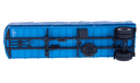 H852 МАЗ-93801/2 полуприцеп с тентом, синий НАП, масштабная модель, scale43, Наш Автопром