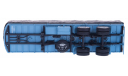 H853 МАЗ 5205А полуприцеп с тентом, голубой с серым, масштабная модель, scale43, Наш Автопром