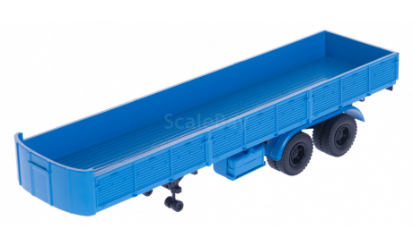 H855 МАЗ 5205 полуприцеп, синий, масштабная модель, 1:43, 1/43, Наш Автопром