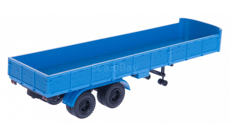 H855 МАЗ 5205 полуприцеп, синий, масштабная модель, 1:43, 1/43, Наш Автопром