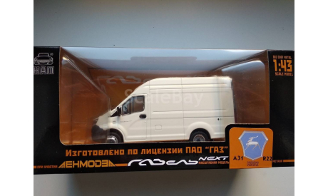 ГА3ель Некст A31R22 белый Н662, масштабная модель, ГАЗ, Наш Автопром, scale43