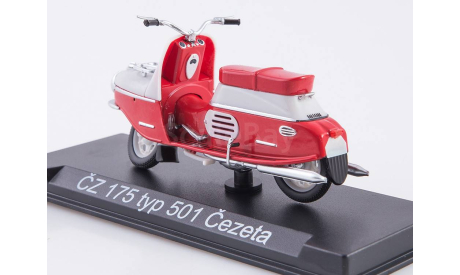 Масштабная модель Čezeta 501, Наши мотоциклы №53, масштабная модель мотоцикла, MODIMIO, scale24