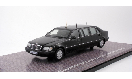 Масштабная модель MERCEDES-BENZ S500 Pullman Guard W140 Президент Б.Ельцин Dip Models GON140, масштабная модель, scale43