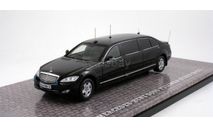 Масштабная модель MERCEDES-BENZ S600 Pullman Guard W221 Президент Д.Медведев Dip Models GON221, масштабная модель, scale43