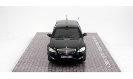 Масштабная модель MERCEDES-BENZ S600 Pullman Guard W221 Президент Д.Медведев Dip Models GON221, масштабная модель, 1:43, 1/43
