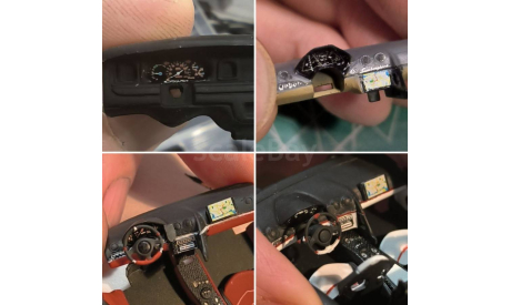 набор декалей 1/43 спидометры для Lamborghini Ferrari спотркарысуперкары, масштабная модель, scale43
