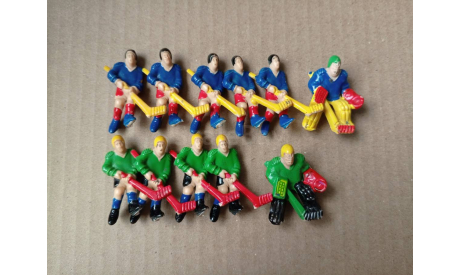 Фигурки хоккеистов, масштаб примерно 1:43, 11 шт., фигурка, 1/43