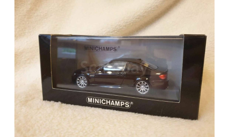 BMW M3 E92 (Minichamps 1:43) Black, масштабная модель, scale43