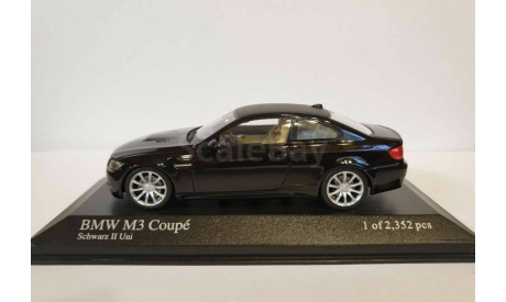 BMW M3 E92 (Minichamps 1:43) Black, масштабная модель, scale43