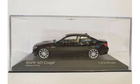 BMW M3 E92 (Minichamps 1:43) Black, масштабная модель, scale43