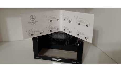 Коробка от модели Mercedes-Benz SL 65 AMG, масштабная модель, Norev, 1:43, 1/43