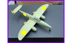 1/48 модель самолета Хейнкель Хе-280 первого в мире реактивного истребителя совершившего самостоятельный полет