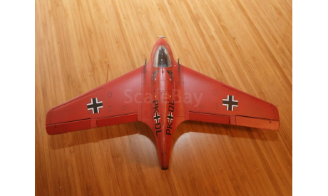 1/32 модель самолета Мессершмитт Ме-163 Комет Германия 1941 год, масштабные модели авиации, самолёт, коллекция Новостройки СПб, 1:32