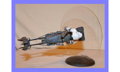 1/11 Star Wars Speeder Bike Flight Display AMT/ERTL 6352 модель Спидербайк 74-Z с штурмовиком разведчиком Имперской армии Звездные войны, масштабные модели бронетехники, мотоцикл, Коллекция Новостройки СПб, scale10