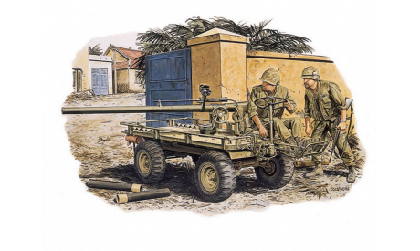 1/35 модель танка US Army M274 Mechanical Mule Willys 106 мм САУ на базе транспортера Виллис М274 Механический мул США 1956-80-е годы, сборные модели артиллерии, Jeep, коллекция Новостройки СПб, scale35