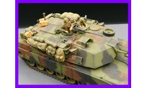 1/35 модель танка М1А1 Абрамс с минным тралом Американского корпуса морской пехоты, масштабные модели бронетехники, коллекция Новостройки СПб, scale35