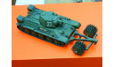 1/35 продажа модель танка Т-34 с минным тралом, СССР, масштабные модели бронетехники, коллекция Новостройки СПб, scale35