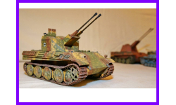 1/35 модель танка Коелиан, проектируемой ЗСУ на базе Пантеры, Германия времен Второй мировой войны
