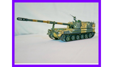 1/35 Модель танка 155 мм САУ Самсунг К-9 Тандер состоящая на вооружении Норвегии, Эстонии, Финляндии, сборные модели артиллерии, коллекция Новостройки СПб, scale35