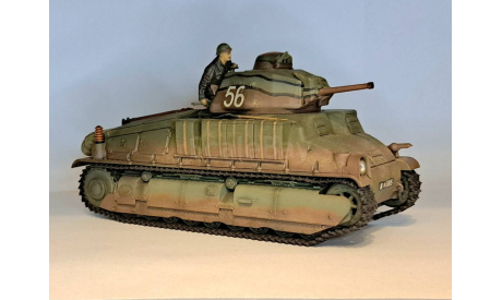 1/35 модель танка Сомуа С 35 Франция Вторая Мировая война, масштабные модели бронетехники, коллекция Новостройки СПб, scale35, Somua