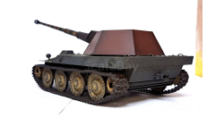 1/35 модель танка Ваффентрагер Штейр-Даймлер-Пух с 8,8 см ПАК 43, Германия 1944 год