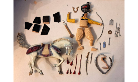 120mm НоFi figurеs F 50 Jароnskо 1281 Моngоlskа invаzе Mongol Invasion сборная модель Самурай лучник верхом на лошади Япония 13 век Хо Фи Ф 50, редкая масштабная модель, Коллекция Новостройки СПб, scale16, фигурка
