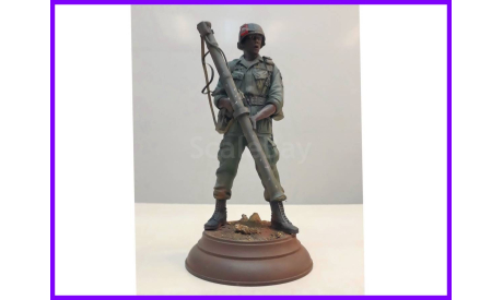 1/16 модель Американский солдат с гранатометом базука США миниатюра фигура Верлинден продакшен в масштабе 1/16 или 120 мм, миниатюры, фигуры, солдат фигурка, коллекция Новостройки СПб, scale35