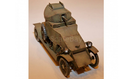1/35 модель танка Ланчестер с 37 мм пушкой Гочкисс Lanchester armoured car 37mm Hotchkiss бронеавтомобиль 1915 год Россия смола, масштабные модели бронетехники, коллекция Новостройки СПб, scale35