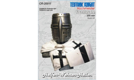 ​1/9 200 mm Corsar Rex CR 20011 Teutonic knight Hochmeister 12 Century A.D Великий магистр Тевтонского ордена - Гохмейстер 12 век, Корсар Рекс СР 20011, фигурка, фигура, Коллекция Новостройки СПб, scale8