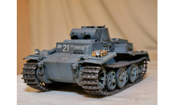 1/35 модель танка Т-1Ф, Панцеркамфваген 1 мод.Ф с дорогими металлическими рабочими гусеницами и металлическими пулеметиками