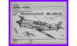 1/48 сборная модель самолета Мессершмитт Ме-209 А2 Германия смола МРМ АшМЛ-004