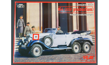 1/35 сборная модель автомобиля Мерседес Г4 1939 года с пассажирами Германия ИСМ 35531, сборные модели бронетехники, танков, бтт, автомобиль, коллекция Новостройки СПб, scale35