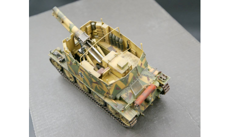 1/35 модель танка 150 мм САУ Грилле Аш 15cm Sd.Kfz.138/1 Geschutzwagen 38 H fur s.IG.33/1 Grille с металлическими стволом и гусеницами 38т гриле, масштабные модели бронетехники, коллекция Новостройки СПб, scale35