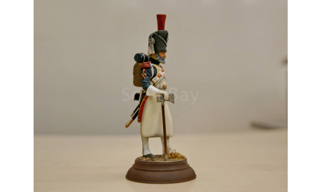 1/16 Гвардейский сапер Франция 120mm Verlinden Productions 963 Sapper of the Guard Napoleonic era Наполеоновские войны модель фигурка солдата Верлинден 963, фигурка, фигура солдата, коллекция Новостройки СПб, scale16