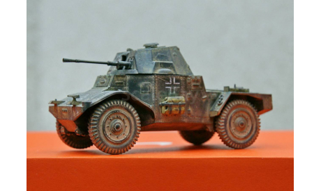 1/35 модель танка Панар 178 АМД-35 Panhard 178 AMD-35 в варианте трофейного Pz.Spah.204(f) французского и немецкого бронеавтомобиля Второй мировой войны, сборные модели бронетехники, танков, бтт, коллекция Новостройки СПб, scale35