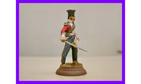 1/16 Улан горнист Германия Наполеоновские войны Верлинден 1384 120mm Verlinden Productions 1384 German Lancers Trumpeter Napoleonic era, фигурка, фигура солдата, коллекция Новостройки СПб, scale16