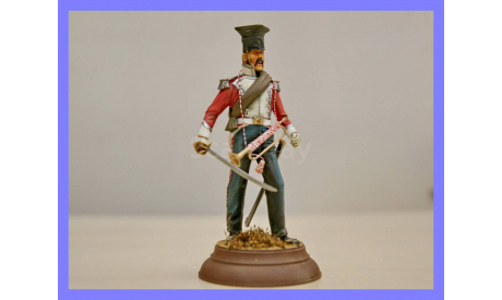 1/16 Улан горнист Германия Наполеоновские войны Верлинден 1384 120mm Verlinden Productions 1384 German Lancers Trumpeter Napoleonic era, фигурка, фигура солдата, коллекция Новостройки СПб, scale16
