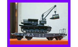 1/35 модель тяжелая железнодорожная платформа Тип ССу для перевозки танков Германия