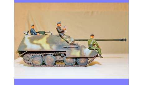 1/35 продаю модель танка 75 мм САУ Ягдпанцер 38Д Хетцер с экипажем, масштабные модели бронетехники, коллекция Новостройки СПб, scale35