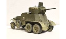 1/35 модель танка БА-3 бронеавтомобиль колесный танк СССР 1930-40е годы Вторая Мировая война Soviet BA-3 Armor Car Armored Car BA-3 mod. 1934, масштабные модели бронетехники, Коллекция Новостройки СПб, scale35, ГАЗ