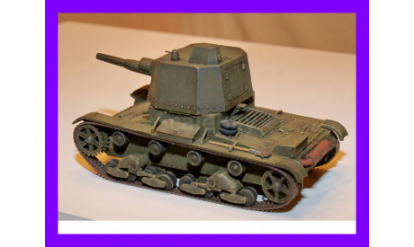 1/35 модель танка 76 мм САУ А-39 проект на базе танка Т-26, СССР 1933 год, масштабные модели бронетехники, коллекция Новостройки СПб, scale35