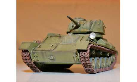 1/35 модель танка Т-80 СССР 1942 год легкий танк, масштабные модели бронетехники, коллекция Новостройки СПб, scale35